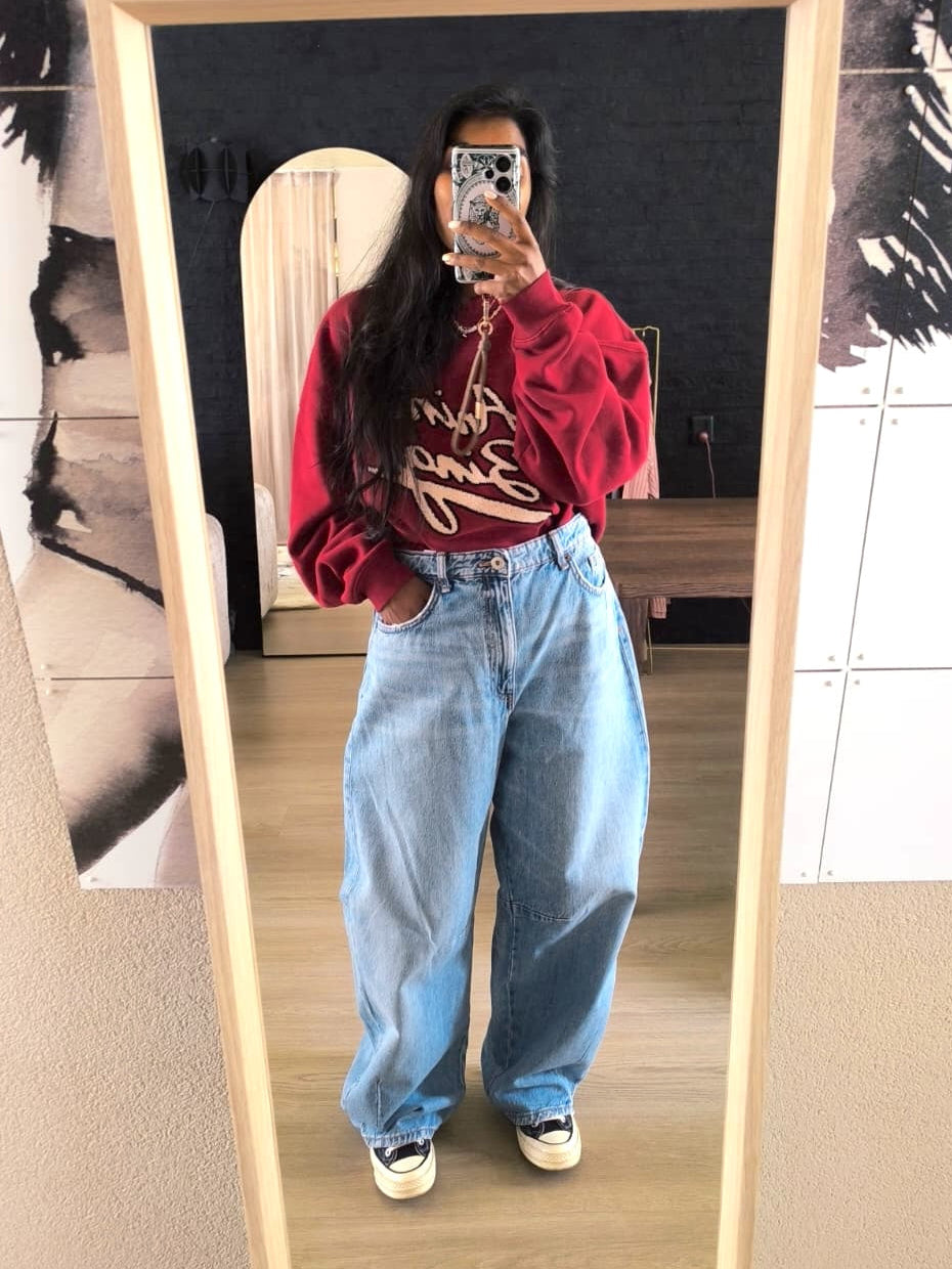 Zara the barrel relaxed fit jeans
