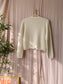 Zara preloved knitted cardigan ecru / gold
