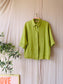 Zara 100% linnen loose fit blouse pistachio paradise