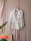 Zara preloved tweed blazer winter white