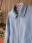 Zara cropped tweed jack sky blue
