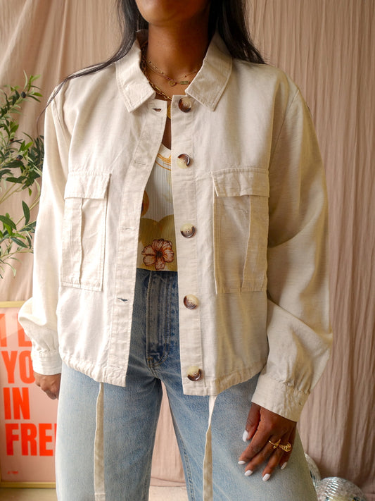 Zusss lyocell & linnen jacket ecru