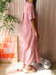 Zusss lyocell maxi jurk bridal rose