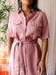 Zusss lyocell maxi jurk bridal rose
