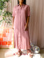 Zusss lyocell maxi jurk bridal rose