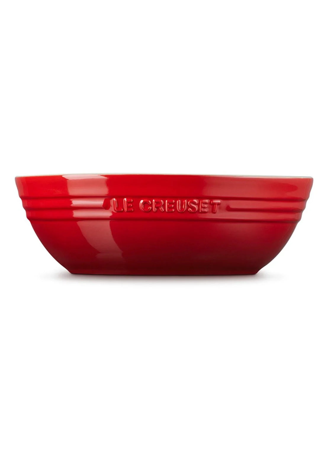 Le Creuset large oval serving bowl cerise