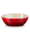 Le Creuset large oval serving bowl cerise