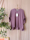 Essentiel Antwerp oversized cotton & silk etic tee mauve lilac