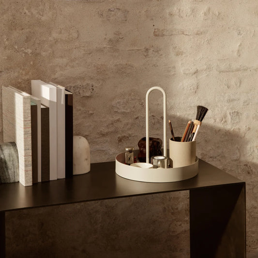 Ferm Living grib tray in cashmere beige