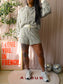 Deblon sports co-ord set Ava + Olivia latte (hoodie + short)