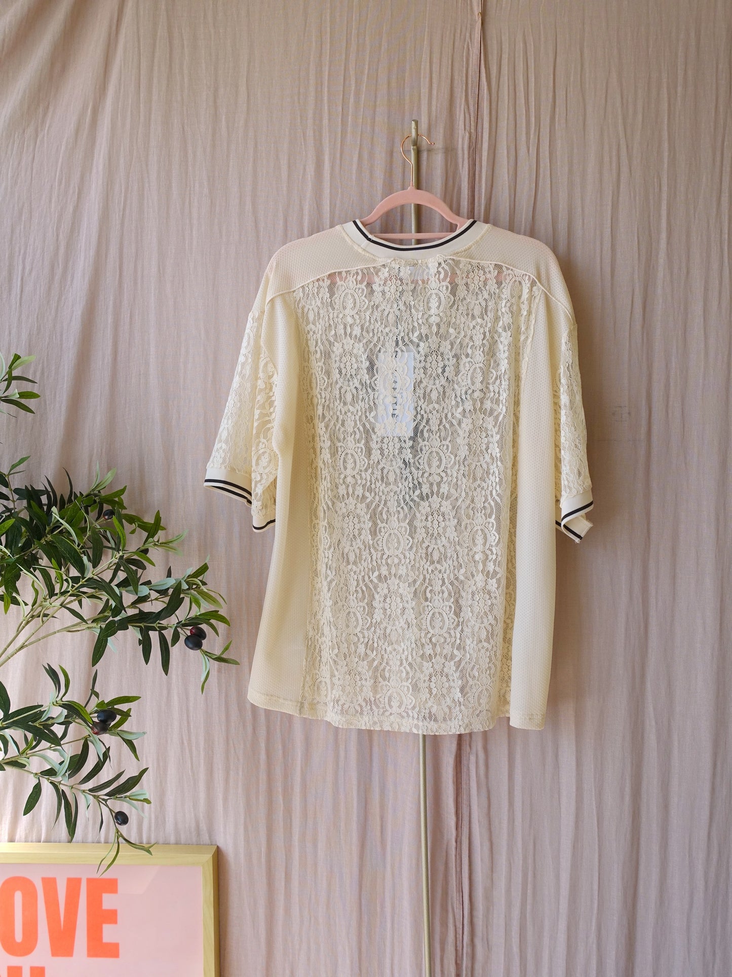 Haute L'Amitié lace football tee pearl