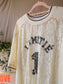 Haute L'Amitié lace football tee pearl