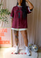 Haute L'Amitié lace football tee amarone