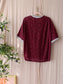 Haute L'Amitié lace football tee amarone