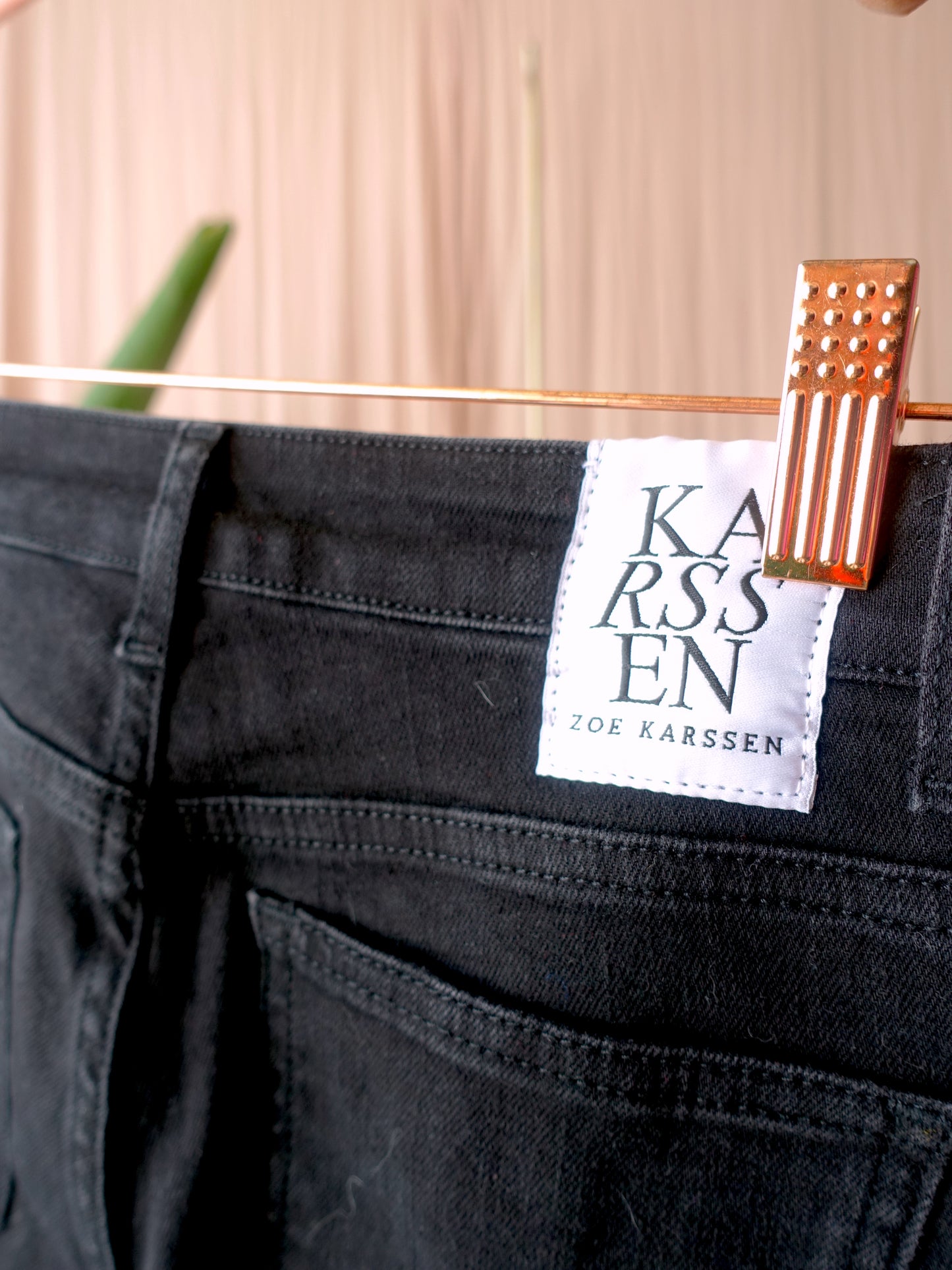 Zoe Karssen stars embroidery jeans zwart