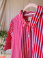 Maeve x Anthropologie poplin striped jurk rood / wit