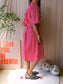 Maeve x Anthropologie poplin striped jurk rood / wit