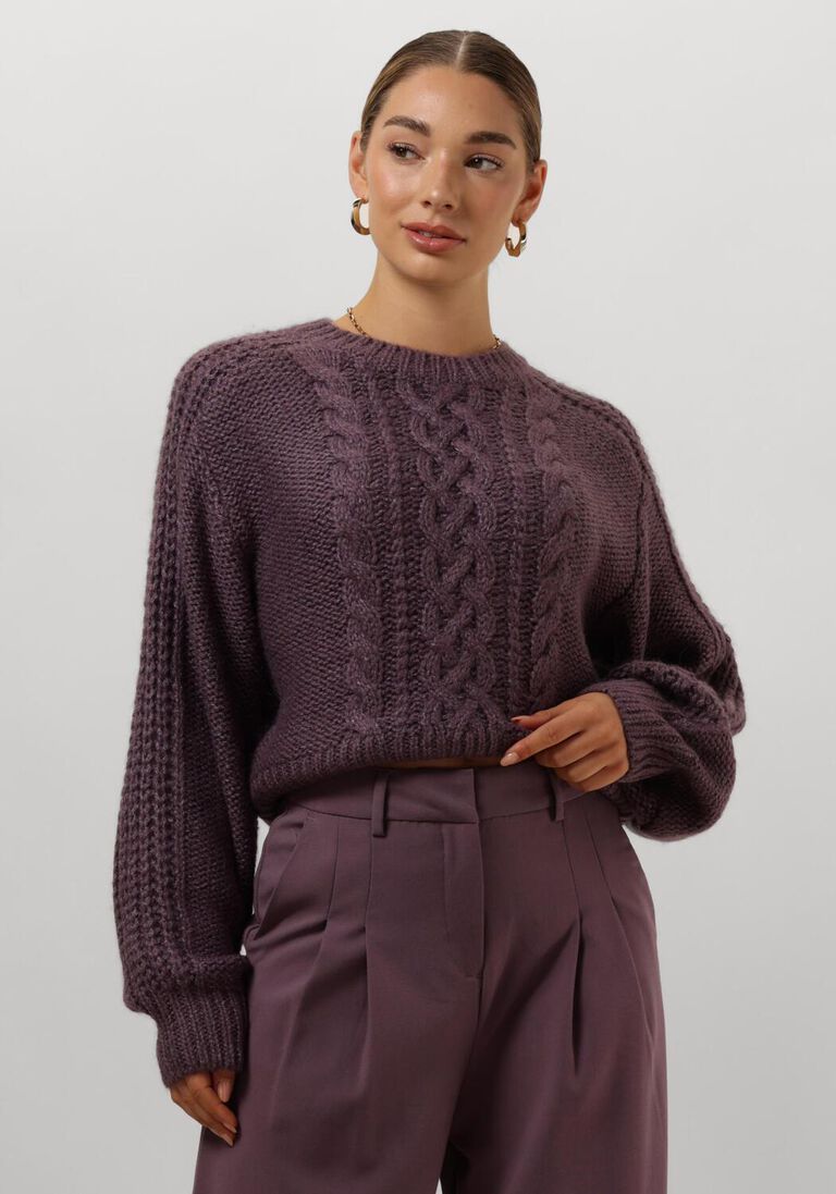 MSCH Copenhagen woolmix knit pullover dark mauve