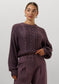 MSCH Copenhagen woolmix knit pullover dark mauve