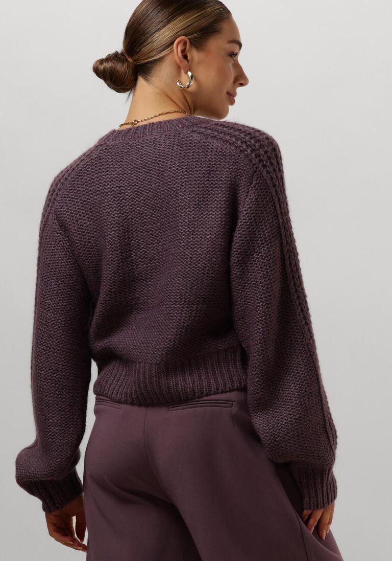 MSCH Copenhagen woolmix knit pullover dark mauve