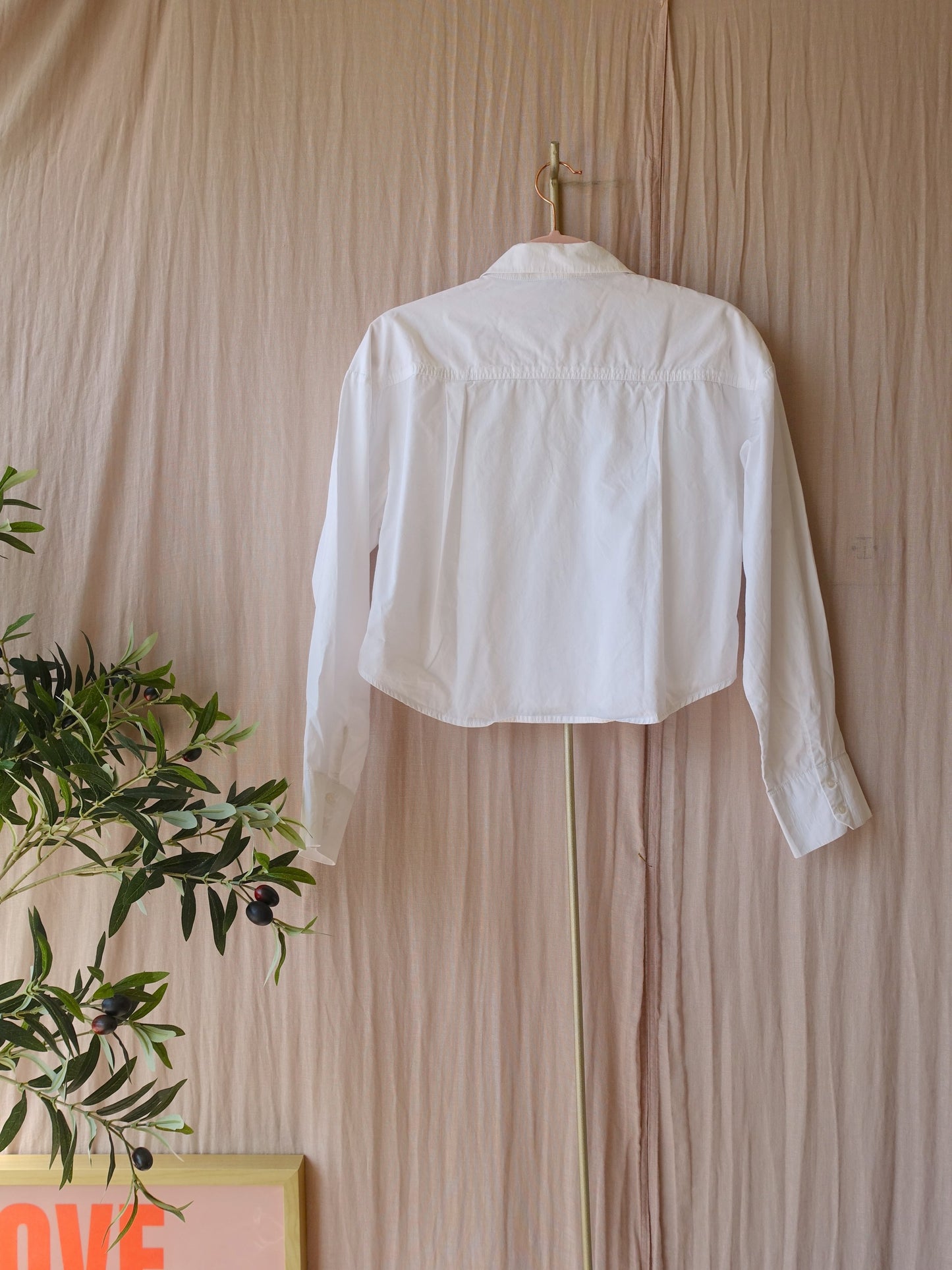 Shoeby cropped classic shirt crisp white
