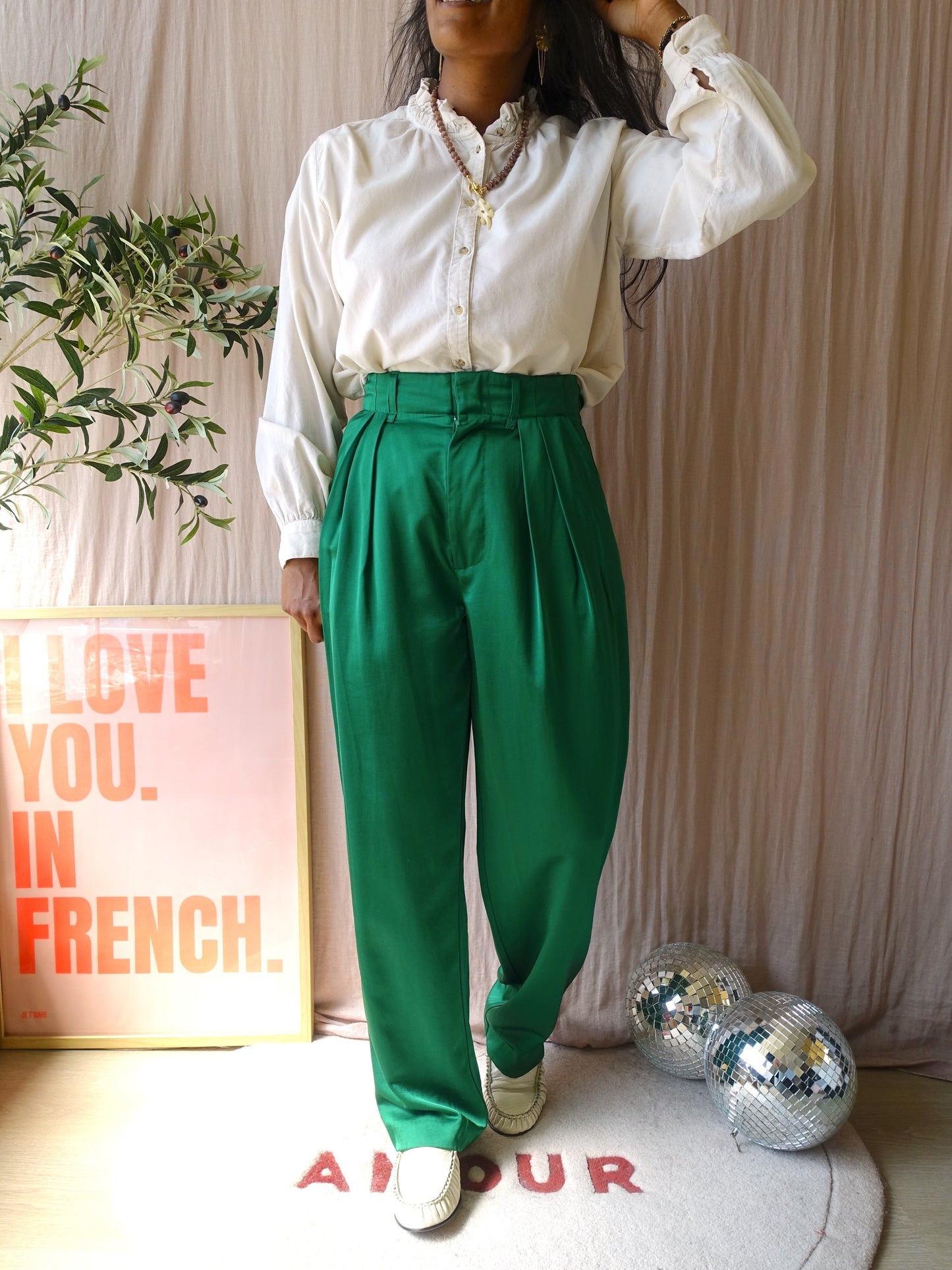Scotch & Soda faye high rise relaxed fit tapered pants