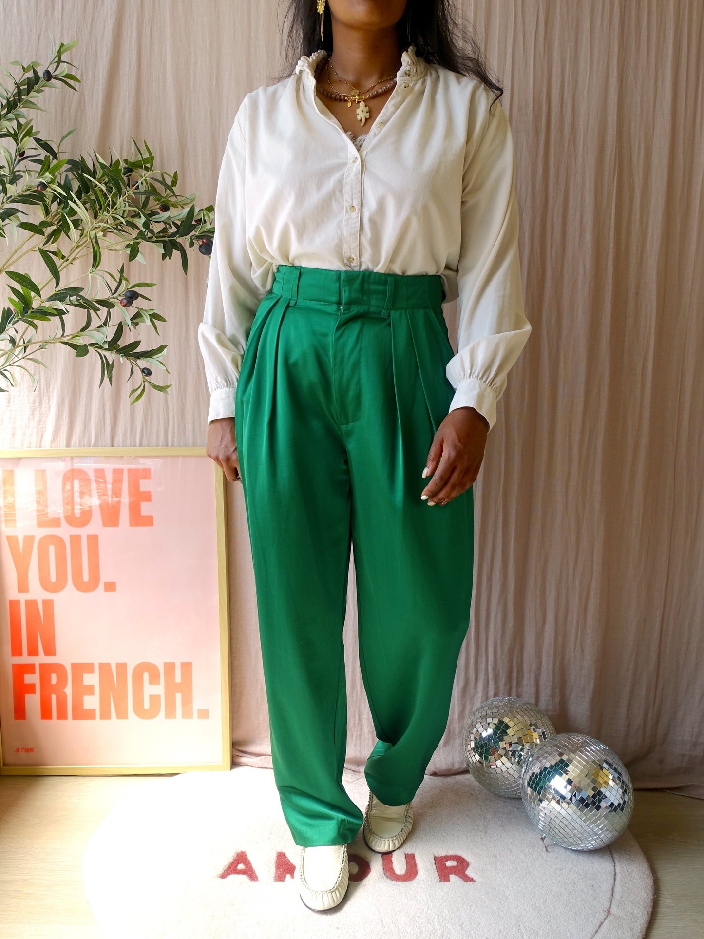 Scotch & Soda faye high rise relaxed fit tapered pants