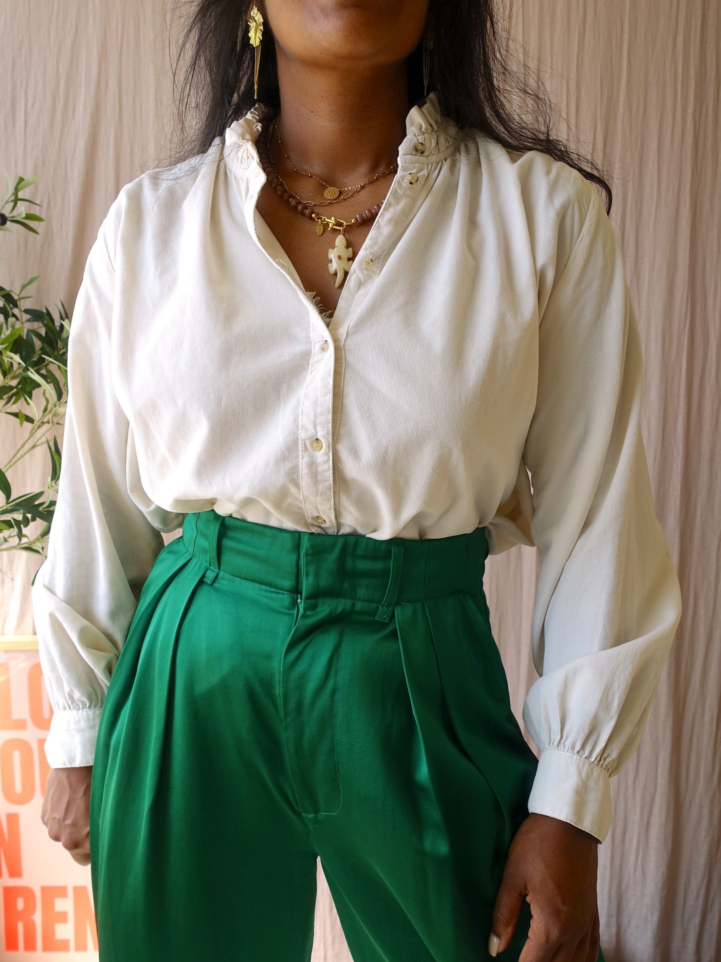 Sacrécoeur gianni rib blouse ecru