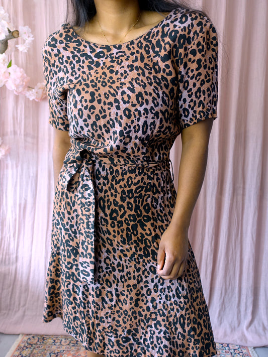 Fabienne Chapot viscose leopard jurk