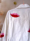 Fabienne Chapot embroidery denim jasje lips