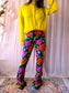 Stieglitz flared broek floral festival