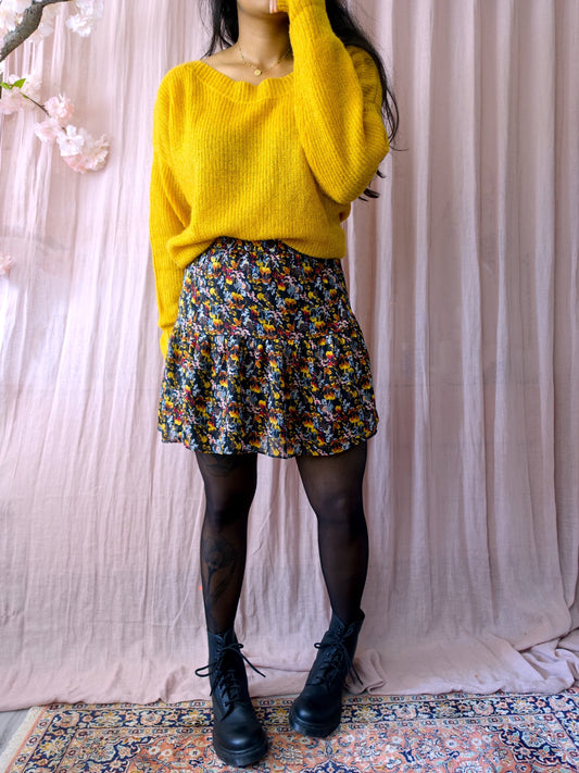 Second Female floral ruffle rok