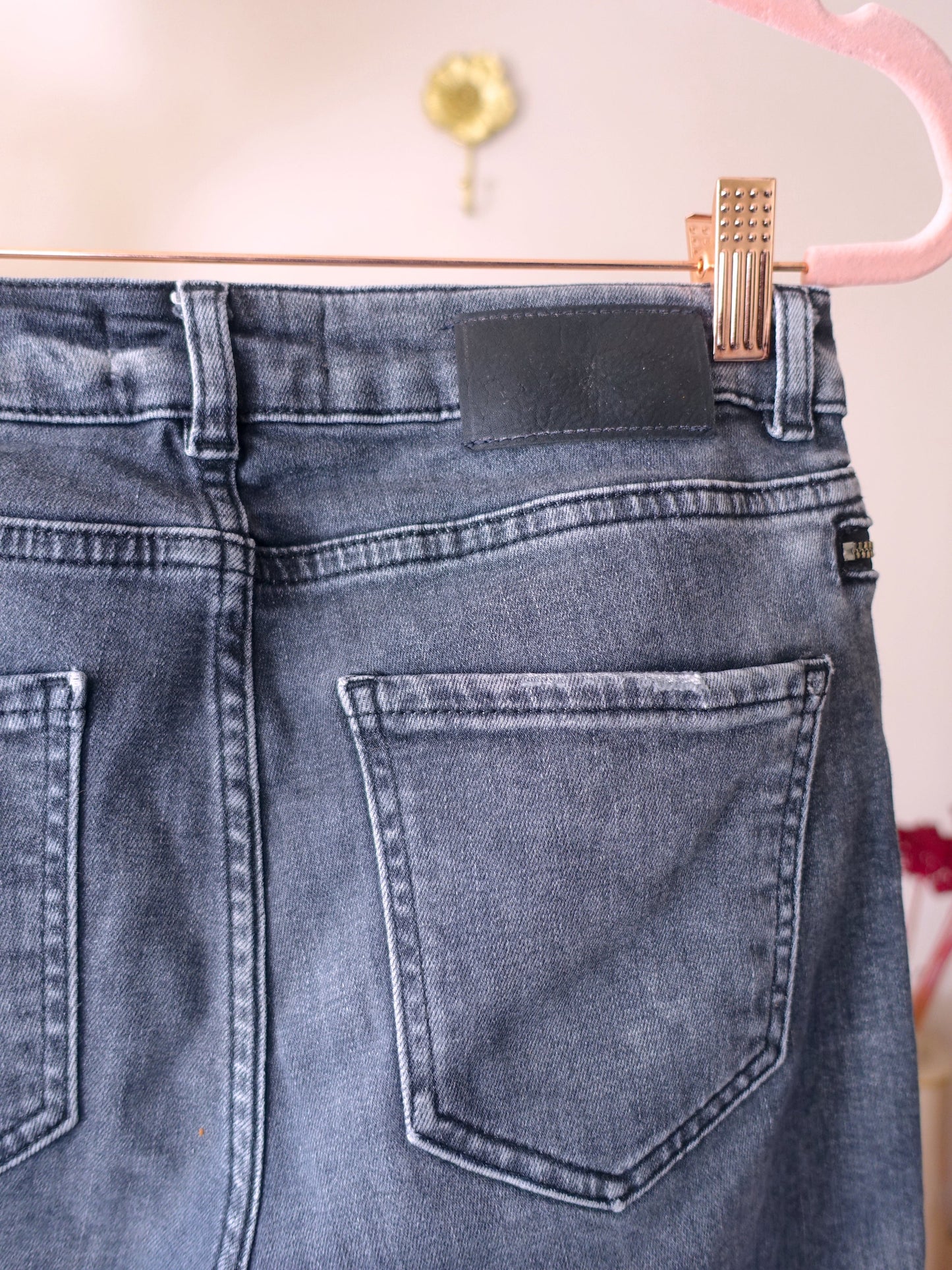 Mos Mosh skinny stretch jeans antraciet