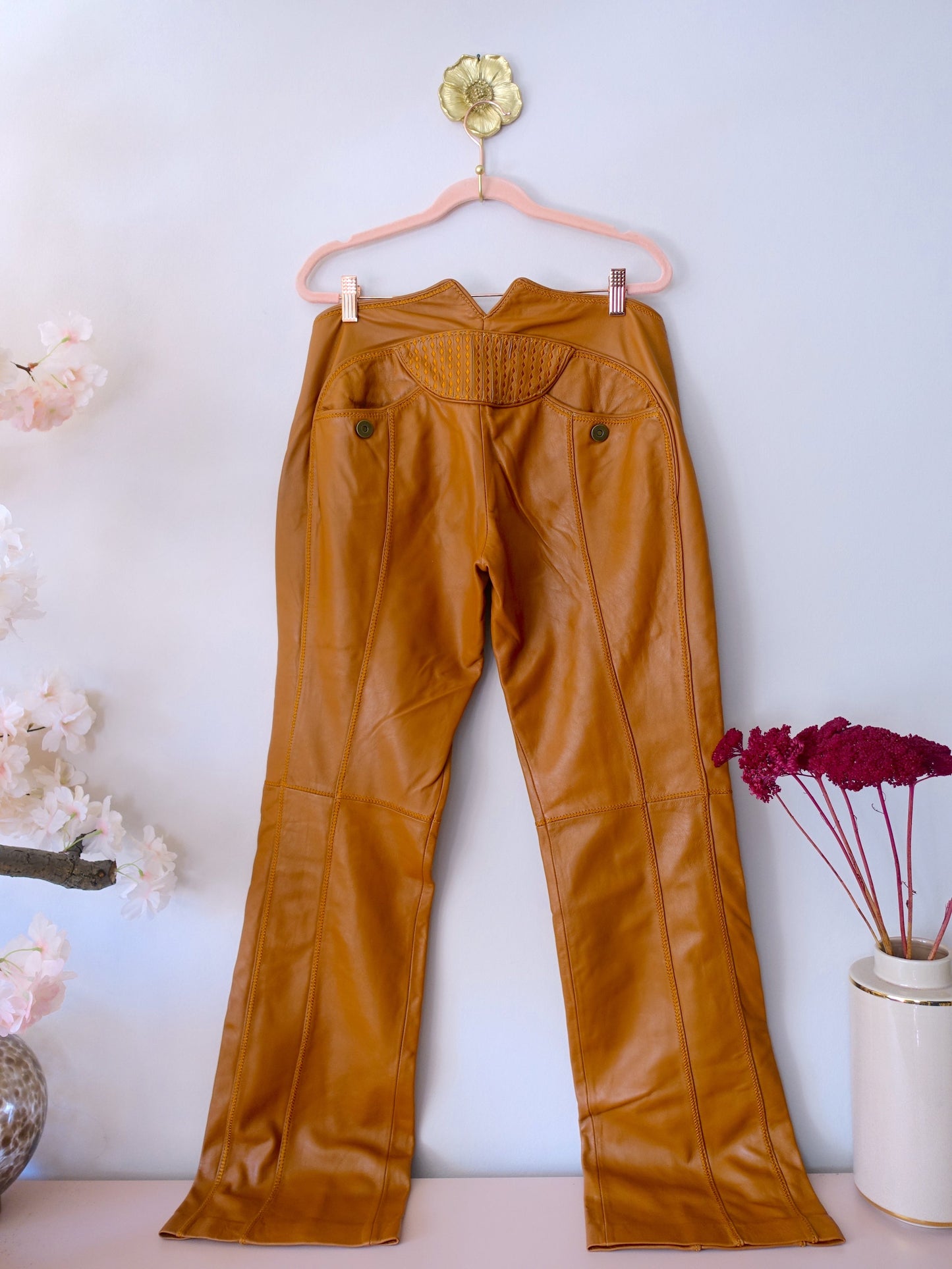 Munthe Plus Simonsen lamslederen broek cognac