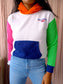 Ralph Lauren vintage polo hoodie colourblock