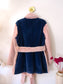 STAND Studio faux fur belted jack peony / navy
