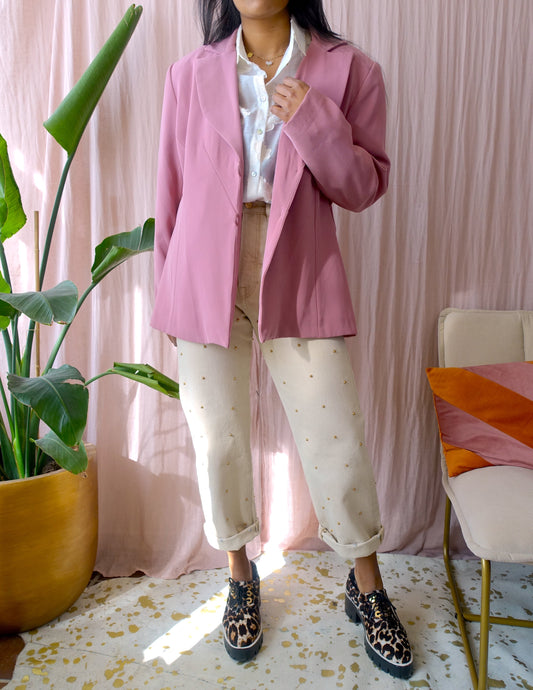 Vintage Parsienne blazer oudroze (kopie)